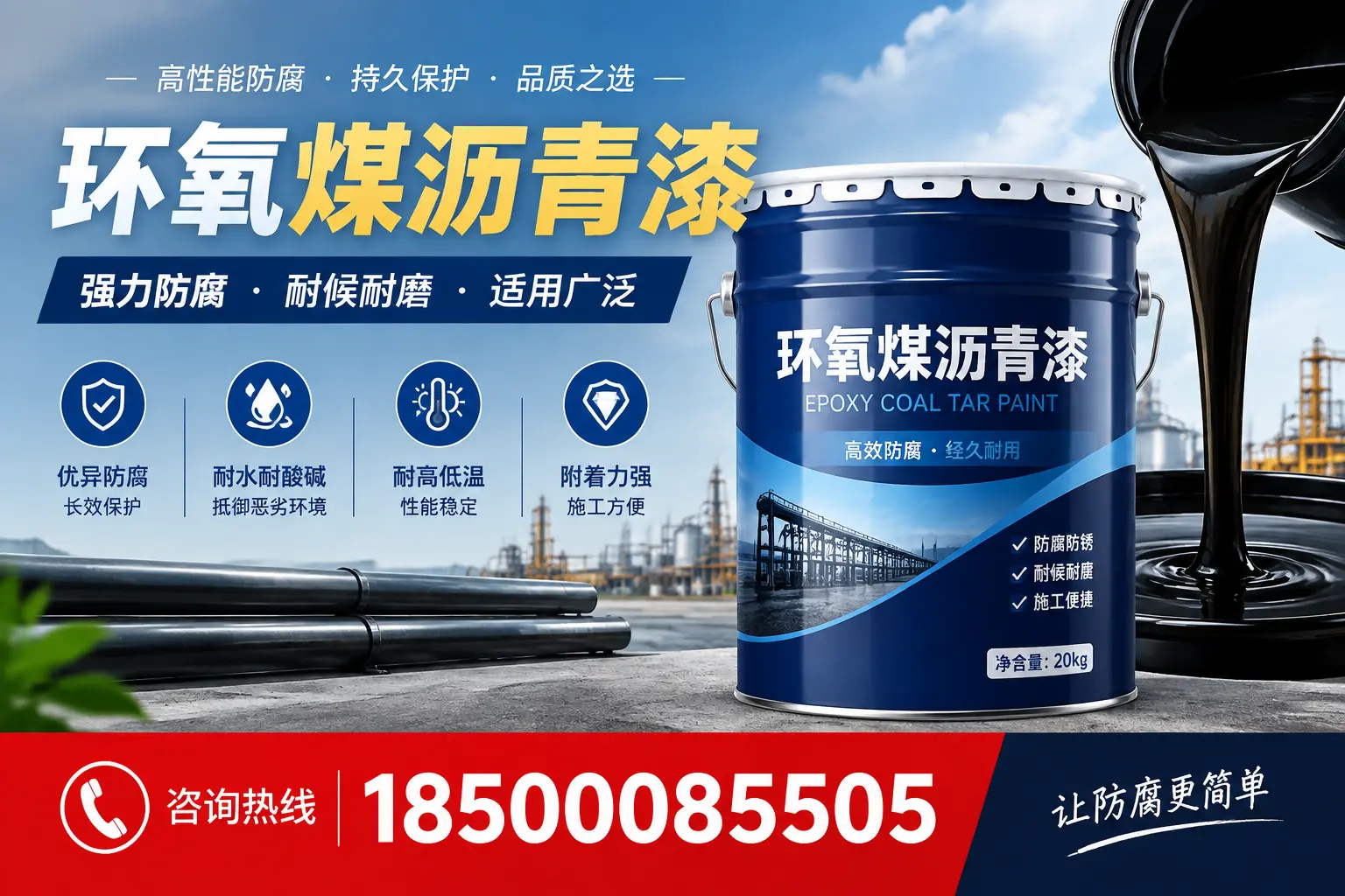 环氧煤沥青漆在不同气候条件下的表现分析，鹤岗适用性