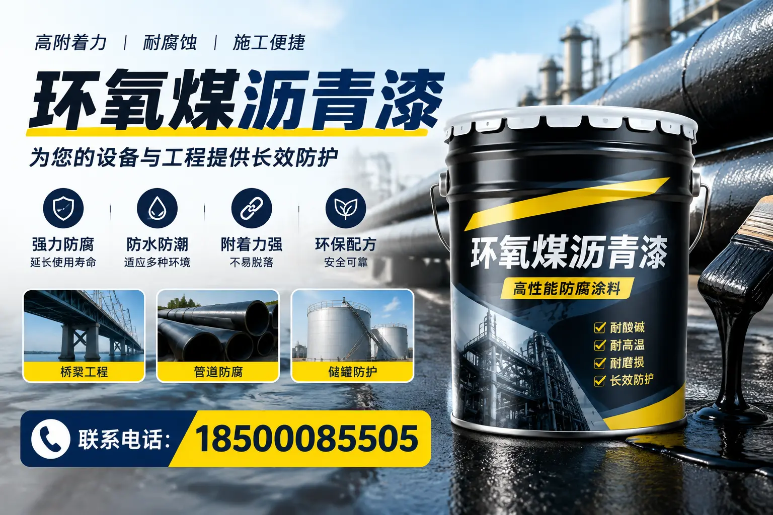 环氧煤沥青漆与其他涂料的对比分析，助力鹤岗企业决策